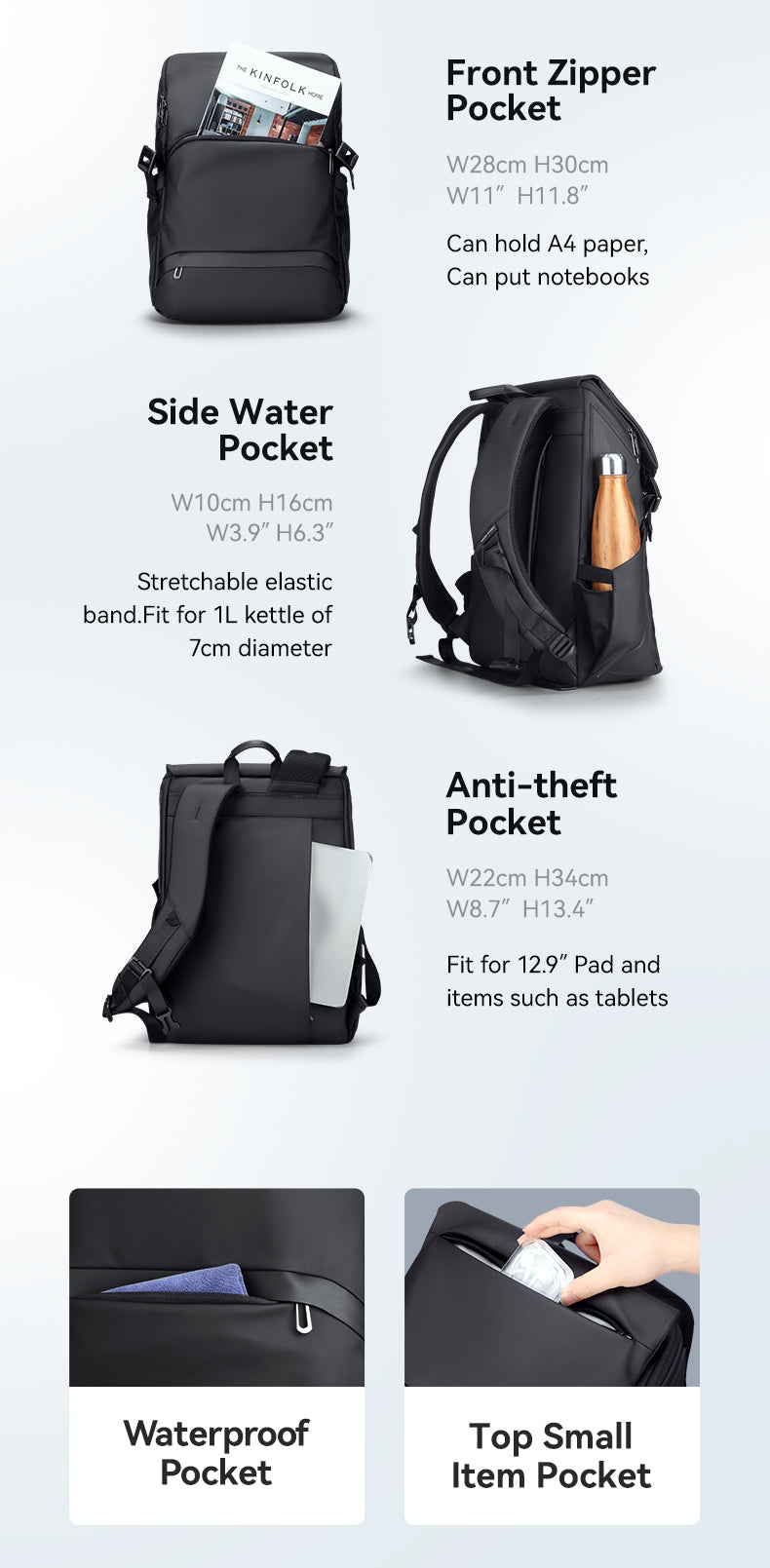 Mark Ryden Laptop Backpacks Large Capacity Outdoor Travel Backpack Computer Mother and Child Bag Luxury Backpack
