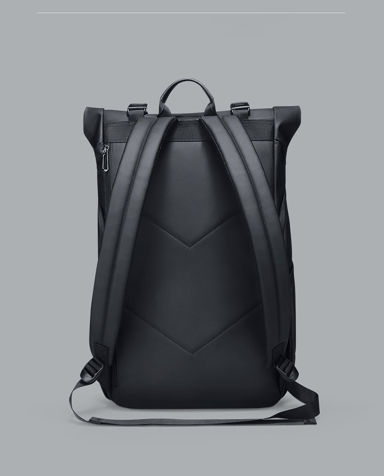 Mark Ryden Luxury Stylish Black Business Travel Daypack Computer Leather Mens Laptop Backpackmochila Hombre