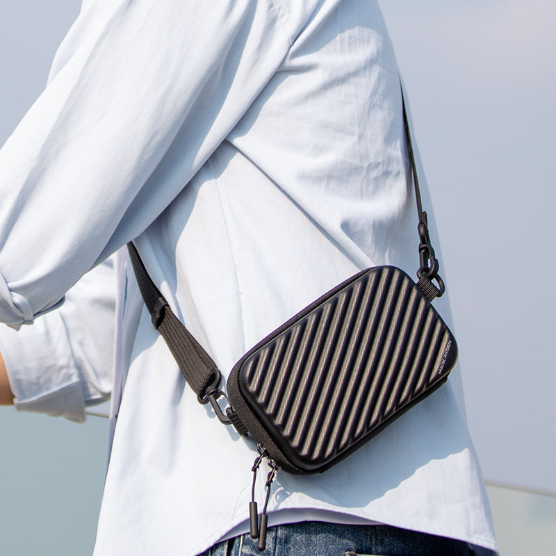 Mark Ryden Mini Crossbody Bag Men's Chest Bag Sports Casual Large Capacity Small Backpack Trolley Shape Satchels