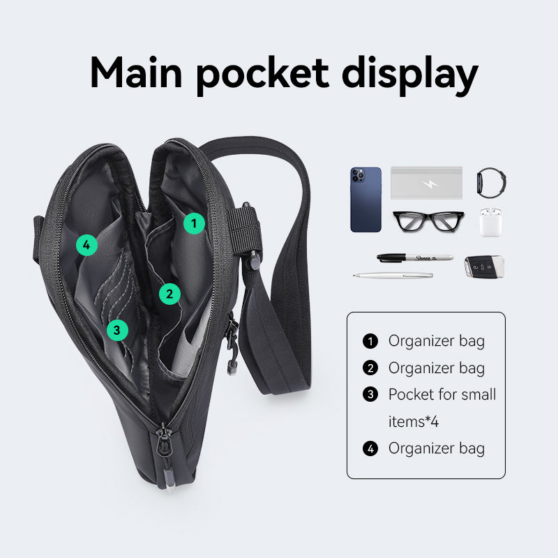 Mark Ryden Factory Wholesale New Customized Shoulder Bag Men's Chest Crossbody Bags Sports Riding Small Backpacks