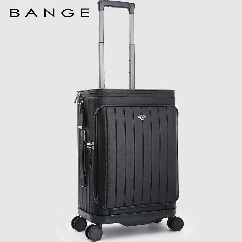 Bange Unisex 360 Degree Silent Glide Wheels TSA Lock Premium 20inch Carry on Multifunction Travel Luggage