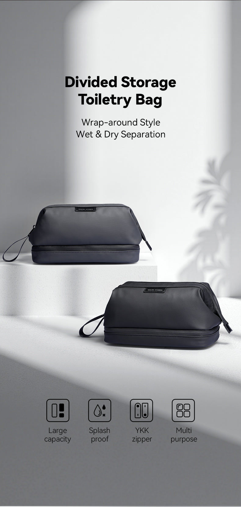 Mark Ryden Factory Hot Sale Scrub Bag Large Capacity Clutch Bag Fitness Travel Portable Waterproof Storage Bag