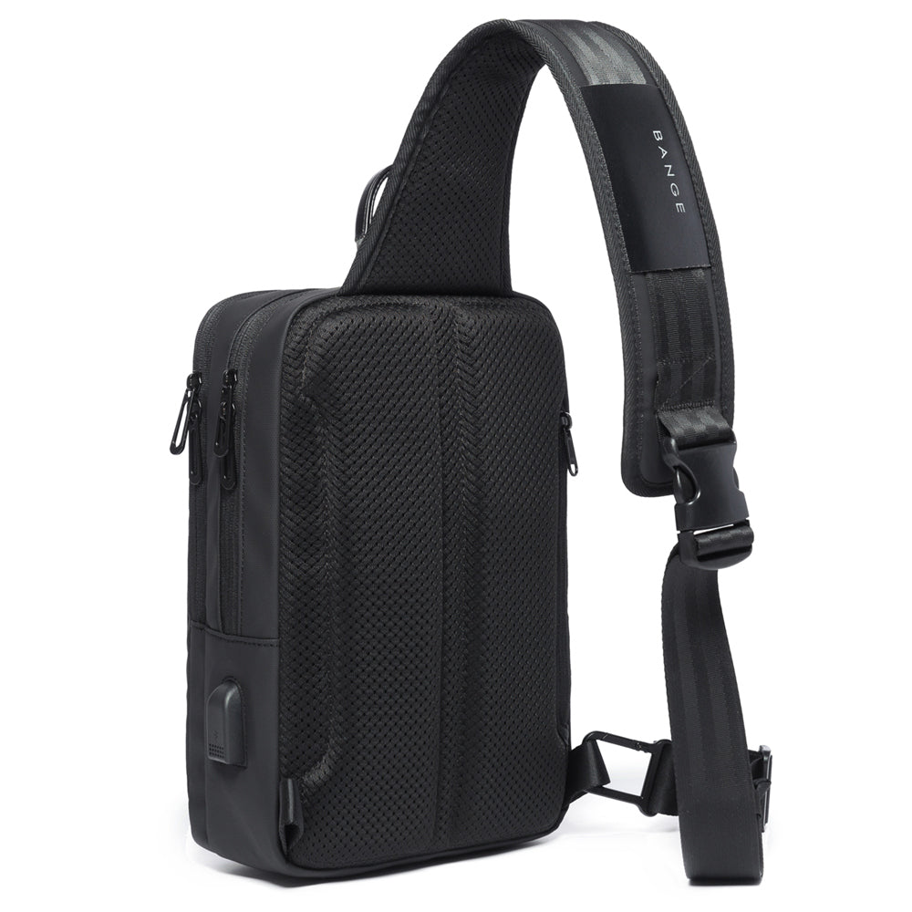 boy chest cheap black polyester men sling chest bags crossbody shoulder mini small mens sling bag