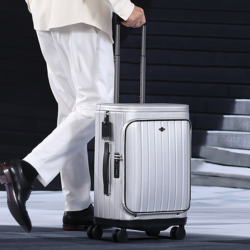 Bange Unisex 360 Degree Silent Glide Wheels TSA Lock Premium 20inch Carry on Multifunction Travel Luggage