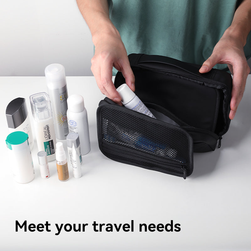 Mark Ryden Travel Toiletry Bag Men's Business Trip Gods Dry Wet Separation Fitness Bath Bag Waterproof Makeup Storage Bag