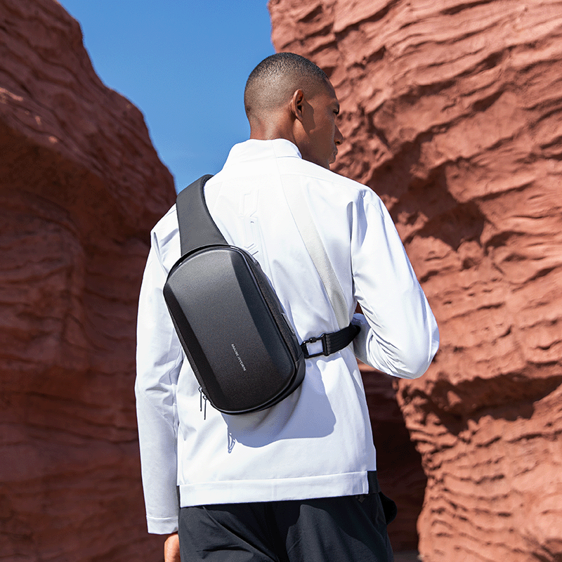 Mark Ryden Factory Wholesale Customised Crossbody Bag Large Capacity Tech Hard Shell Chest Sports Cycling Backpacks