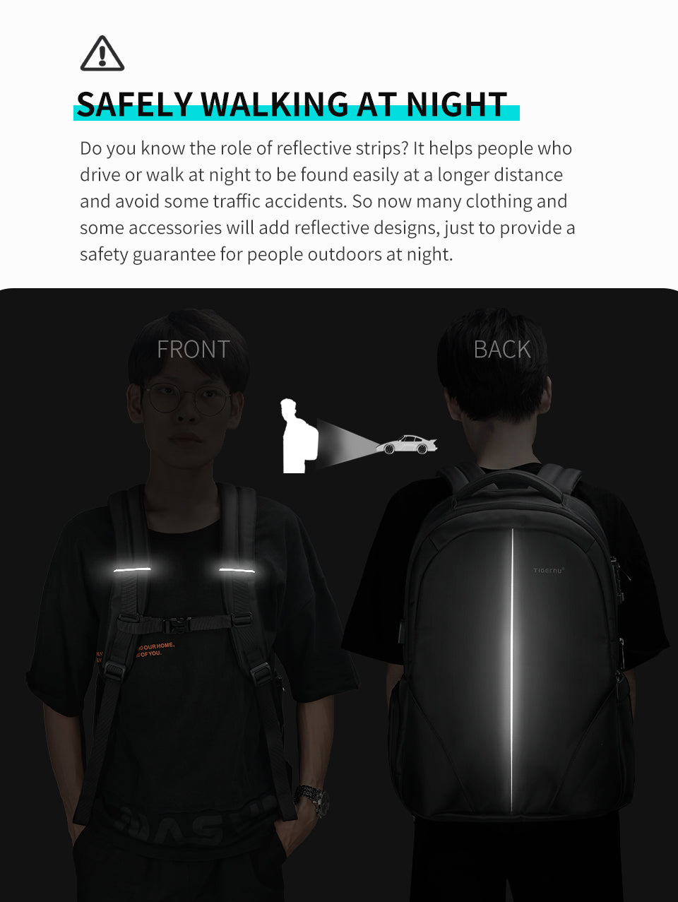 Tigernu Anti-theft Waterproof Backpack Usb Backpacks With Tsa Lock Mochilas Computer Leisure Backpack
