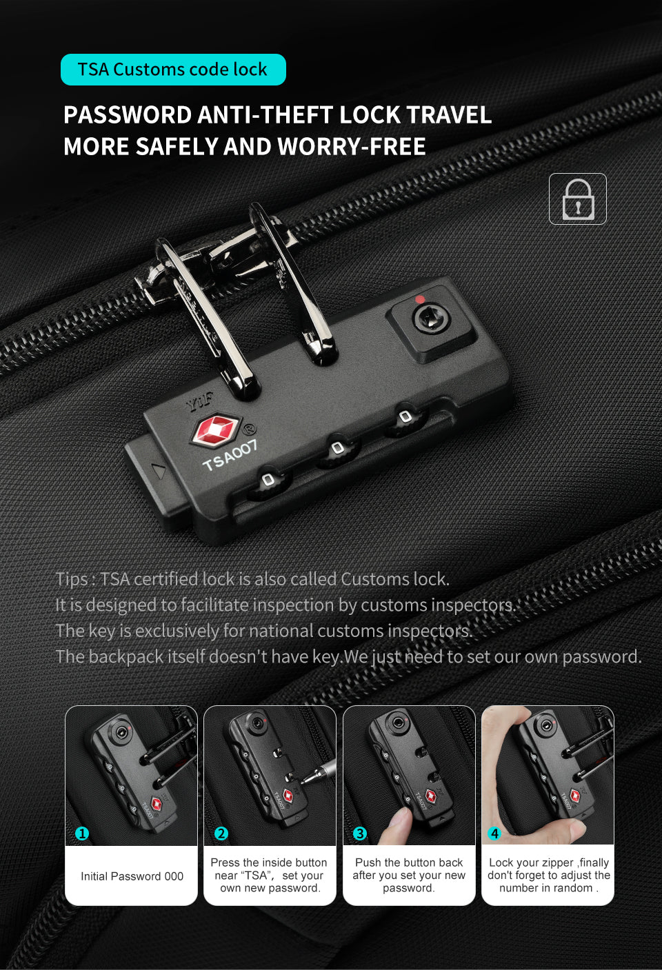 Tigernu Anti-theft Waterproof Backpack Usb Backpacks With Tsa Lock Mochilas Computer Leisure Backpack