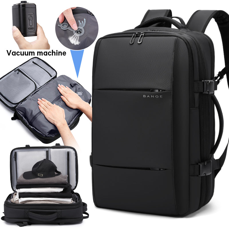 new arrival wholesale TSA lock waterproof men vacuum compression laptop backpack