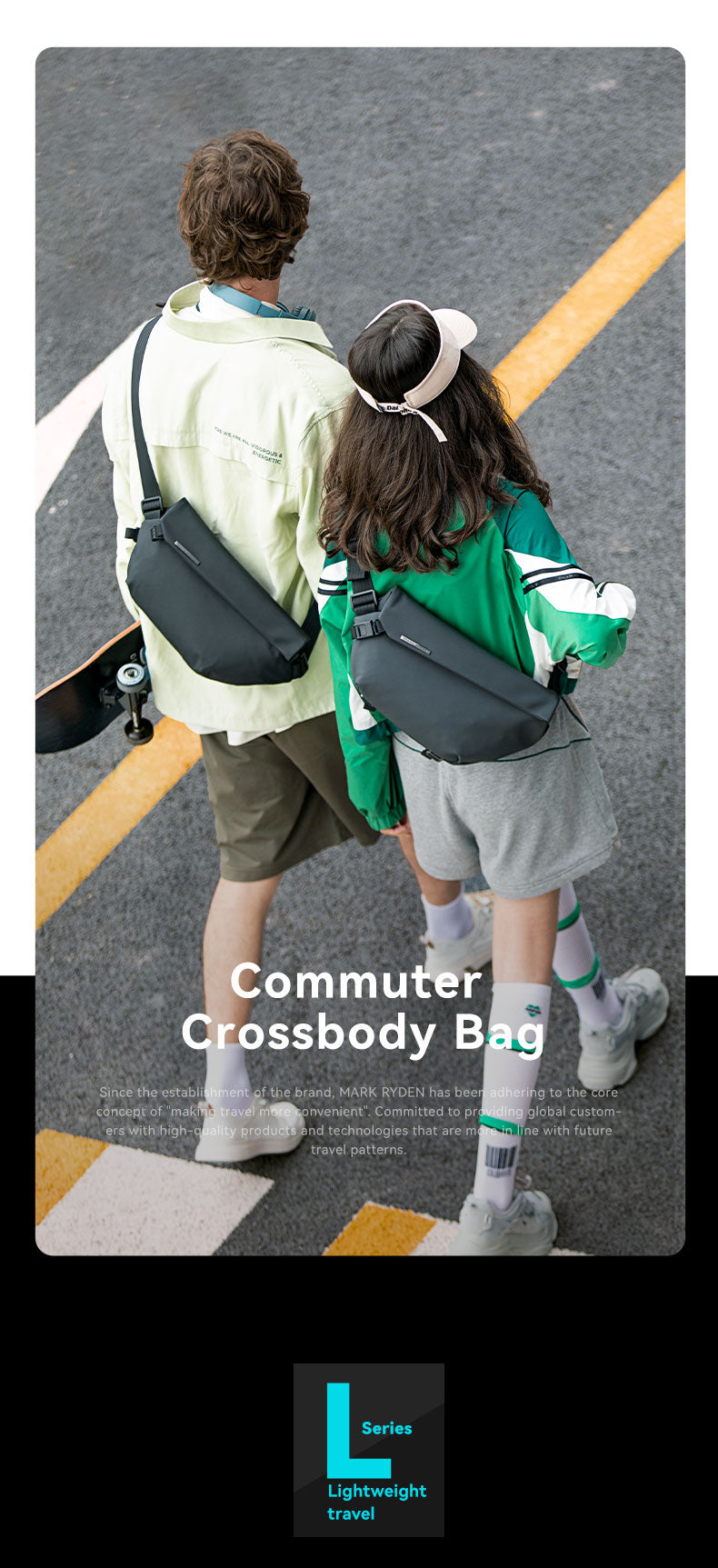 Mark Ryden Factory Wholesale Customised Crossbody Bag Men's Large Capacity Shoulder Tide Sports Small Backpack Bag
