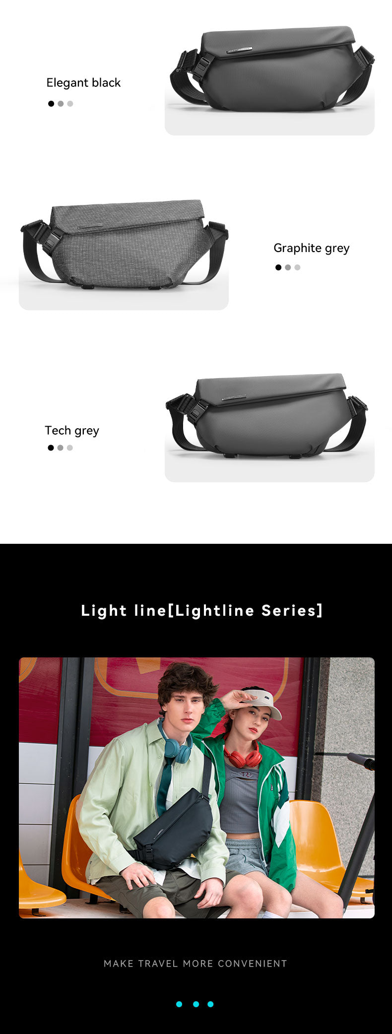 Mark Ryden Factory Wholesale Customised Crossbody Bag Men's Large Capacity Shoulder Tide Sports Small Backpack Bag