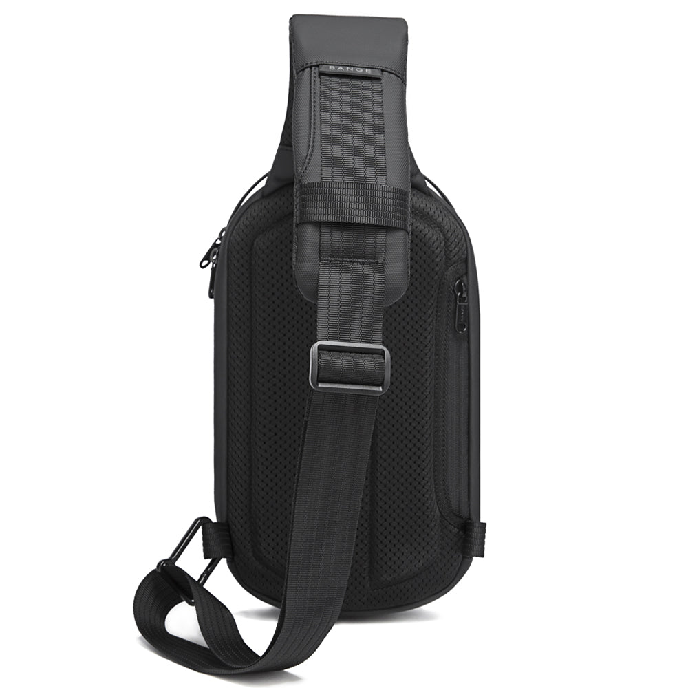 BANGE usb men travel outdoor waterproof portable men small shoulder crossbody sling bag crossbody sling bag