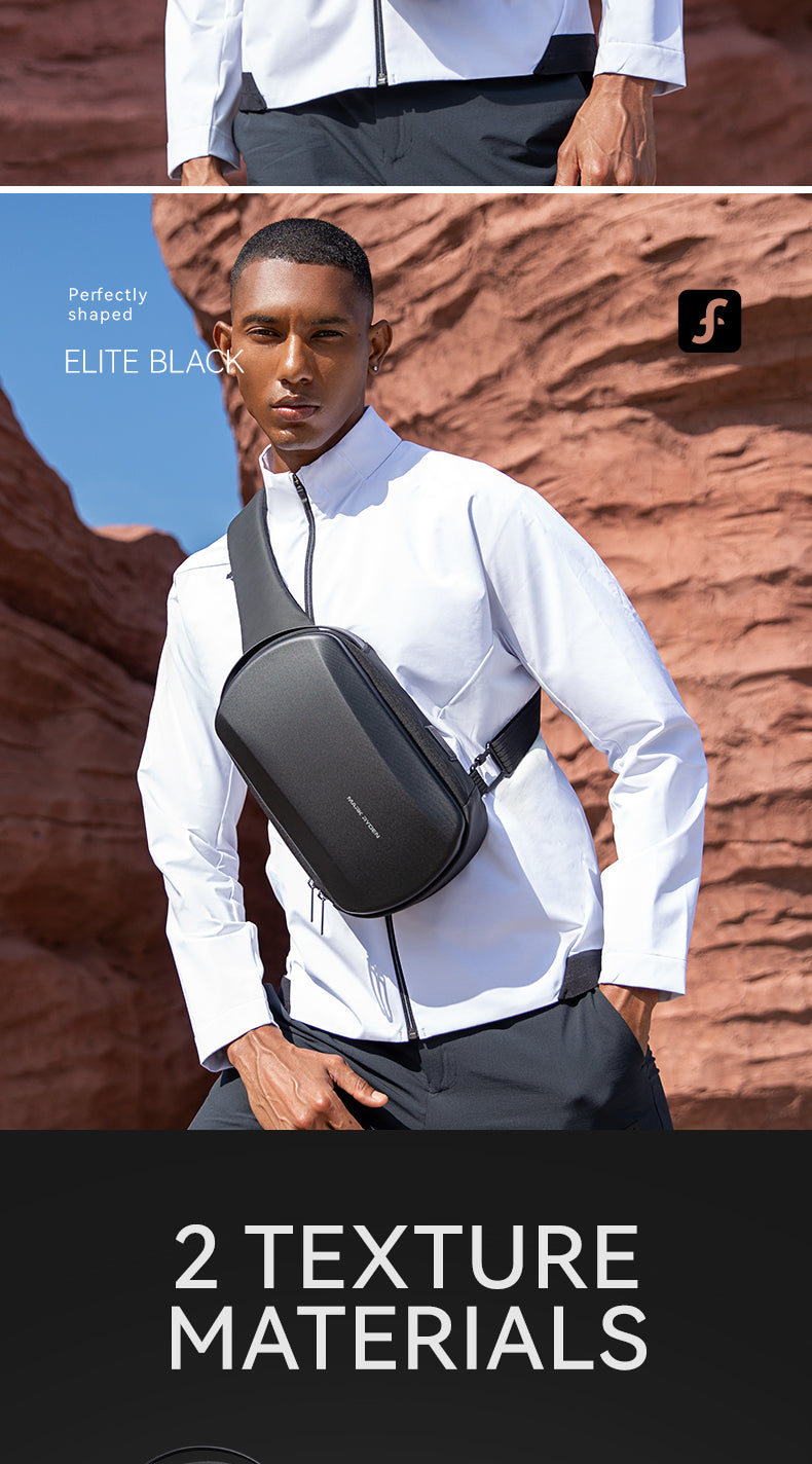 Mark Ryden Factory Wholesale Customised Crossbody Bag Large Capacity Tech Hard Shell Chest Sports Cycling Backpacks