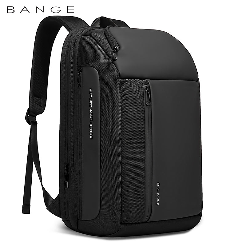 Business Laptop Backpack 15.6 Inch Travel Backpack for Men with USB Charging Port Waterproof Bag, Black