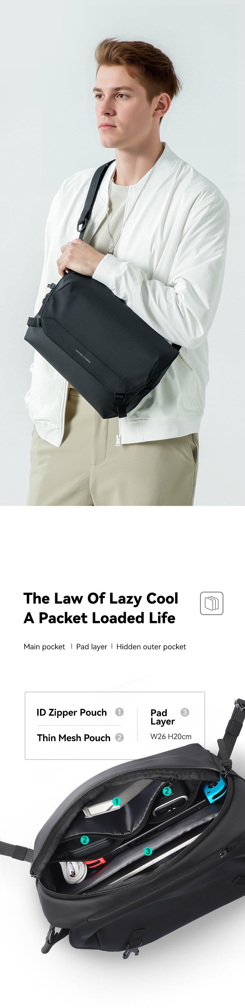 Mark Ryden Factory Wholesale New Crossbody Large Capacity Small Backpack Customized Light Luxury Shoulder Bag
