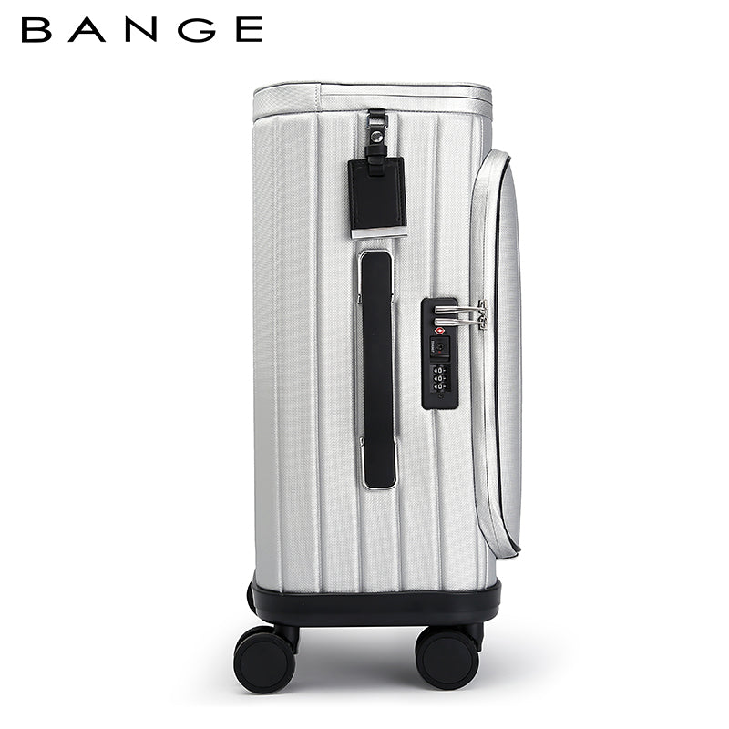 Bange Unisex 360 Degree Silent Glide Wheels TSA Lock Premium 20inch Carry on Multifunction Travel Luggage