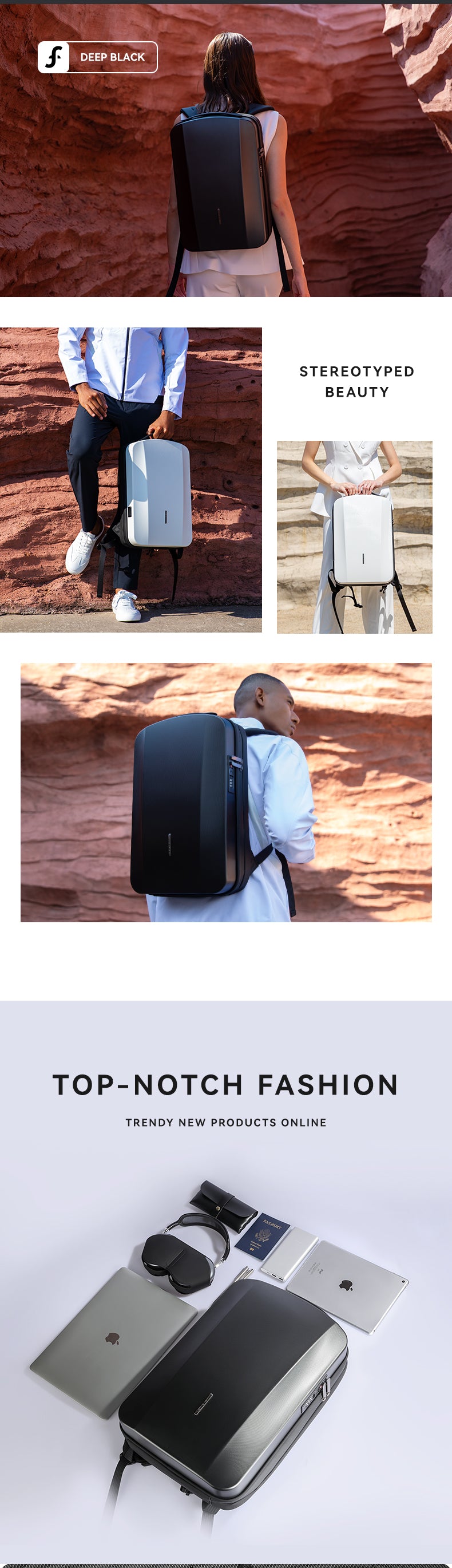 Mark Ryden Factory Hot Multi-layer Space Computer Backpack Men's Anti-theft Pocket Bag Waterproof Laptop Bag