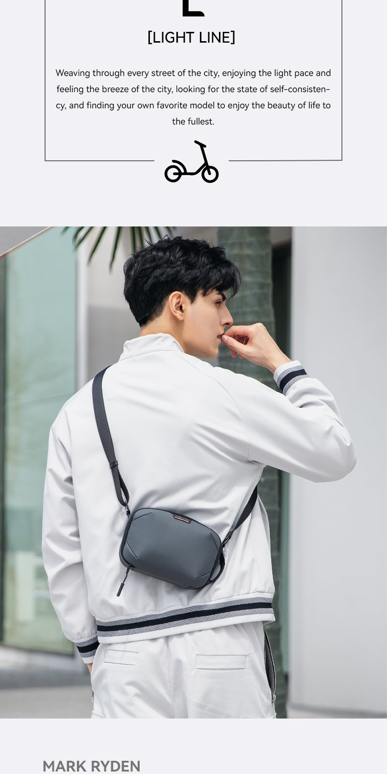 Mark Ryden Sale Men's Crossbody Bag Wholesale Multifunctional Outdoor Sports Shoulder Bag Business Trip Wash Bag