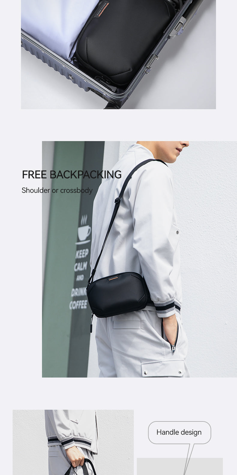 Mark Ryden Sale Men's Crossbody Bag Wholesale Multifunctional Outdoor Sports Shoulder Bag Business Trip Wash Bag