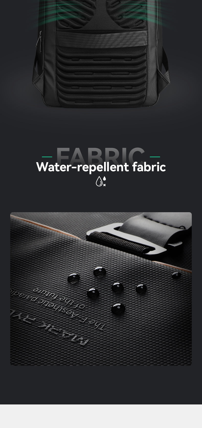 Mark Ryden Factory Hot Sale Multifunctional Men's Backpack Laptop Bag Work Travel Shoulder Bag