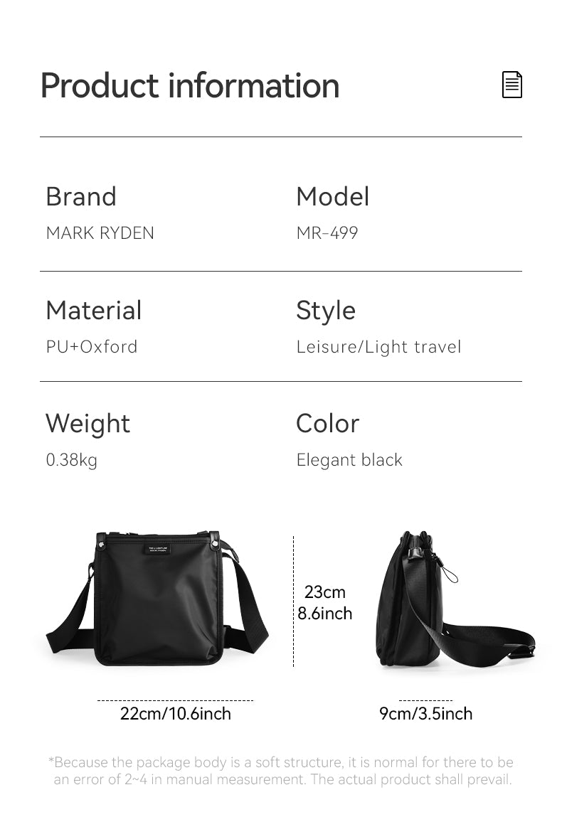 Mark Ryden Factory Wholesale Fanny Bag Customised Shoulder Bags Sports Riding Crossbody Bag