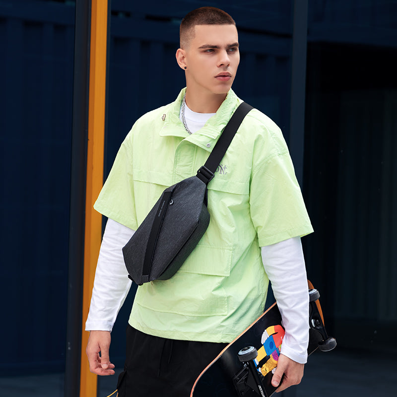 Mark Ryden Factory Customised Wholesale Crossbody Bag Men's Sling Backpack Sports Cycling Chest Bag