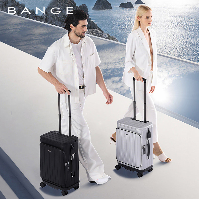 Bange Unisex 360 Degree Silent Glide Wheels TSA Lock Premium 20inch Carry on Multifunction Travel Luggage