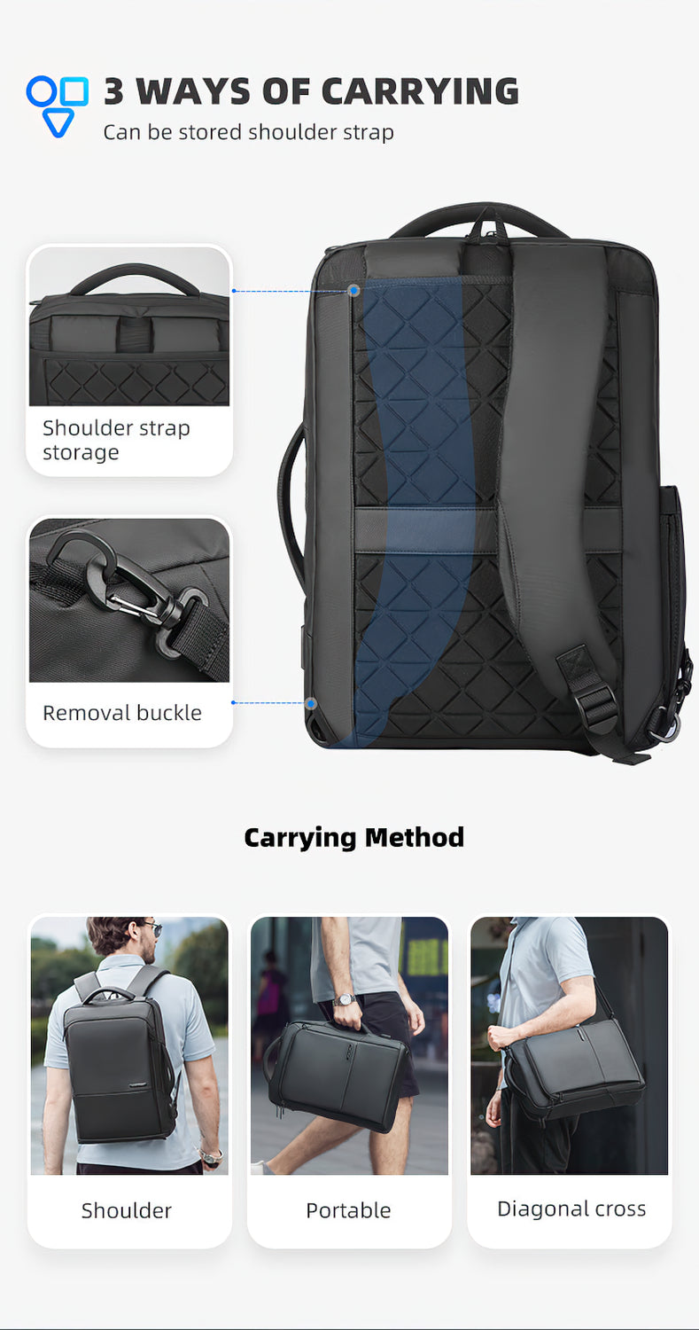 Mark Ryden Bags for Laptop Black Backpack Men Light Laptop Bags High Quality School Backpack