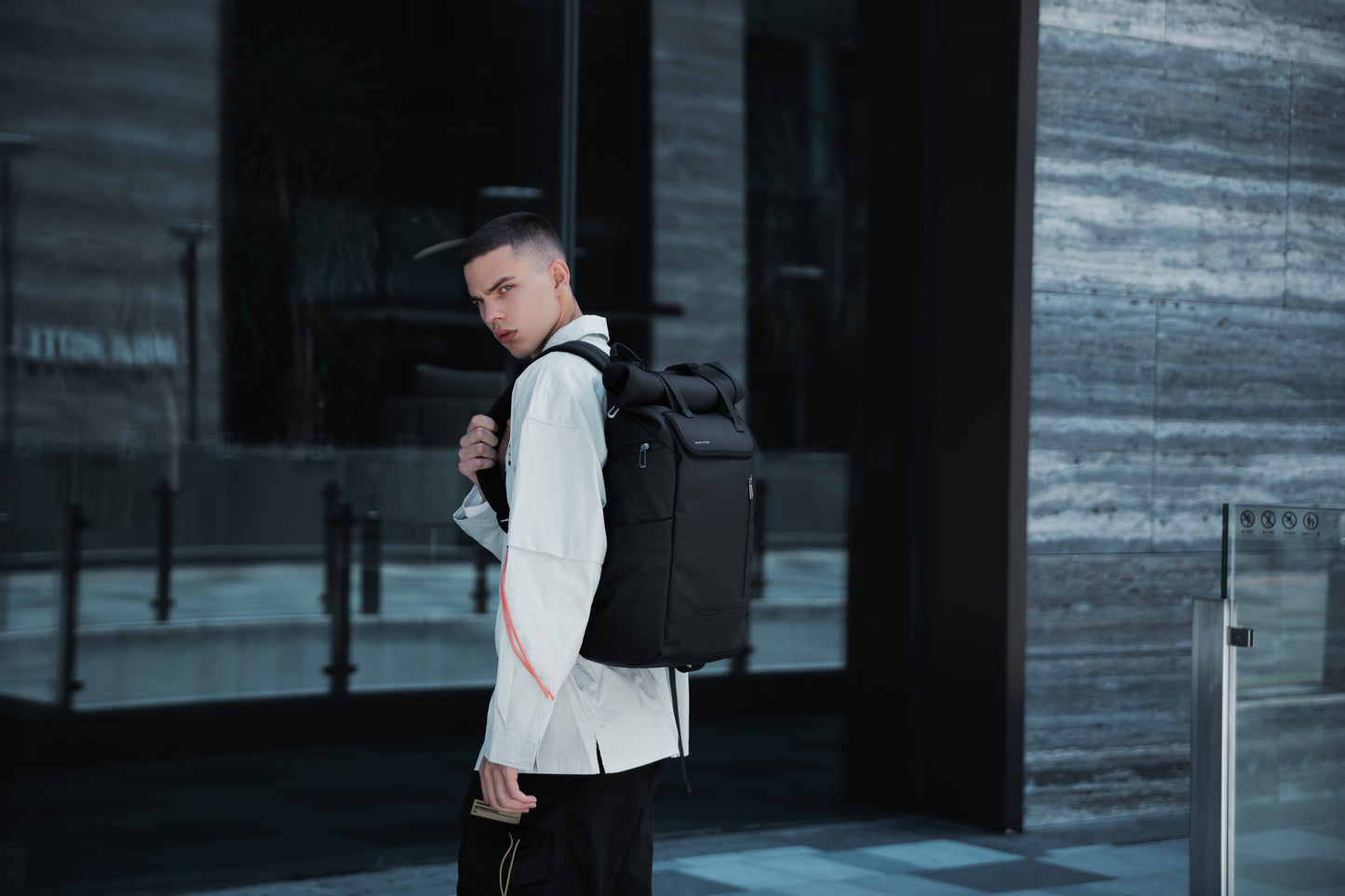 Mark Ryden Luxury Stylish Black Business Travel Daypack Computer Leather Mens Laptop Backpackmochila Hombre