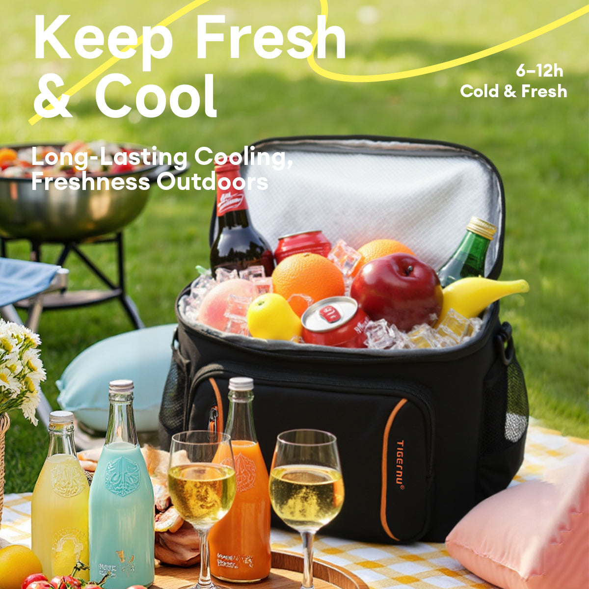 Tigernu High Quality Custom Logo Portable Cooler Bags Multifunctional Heat Cold Preservation Picnic Bag Outdoor Camping Backpack