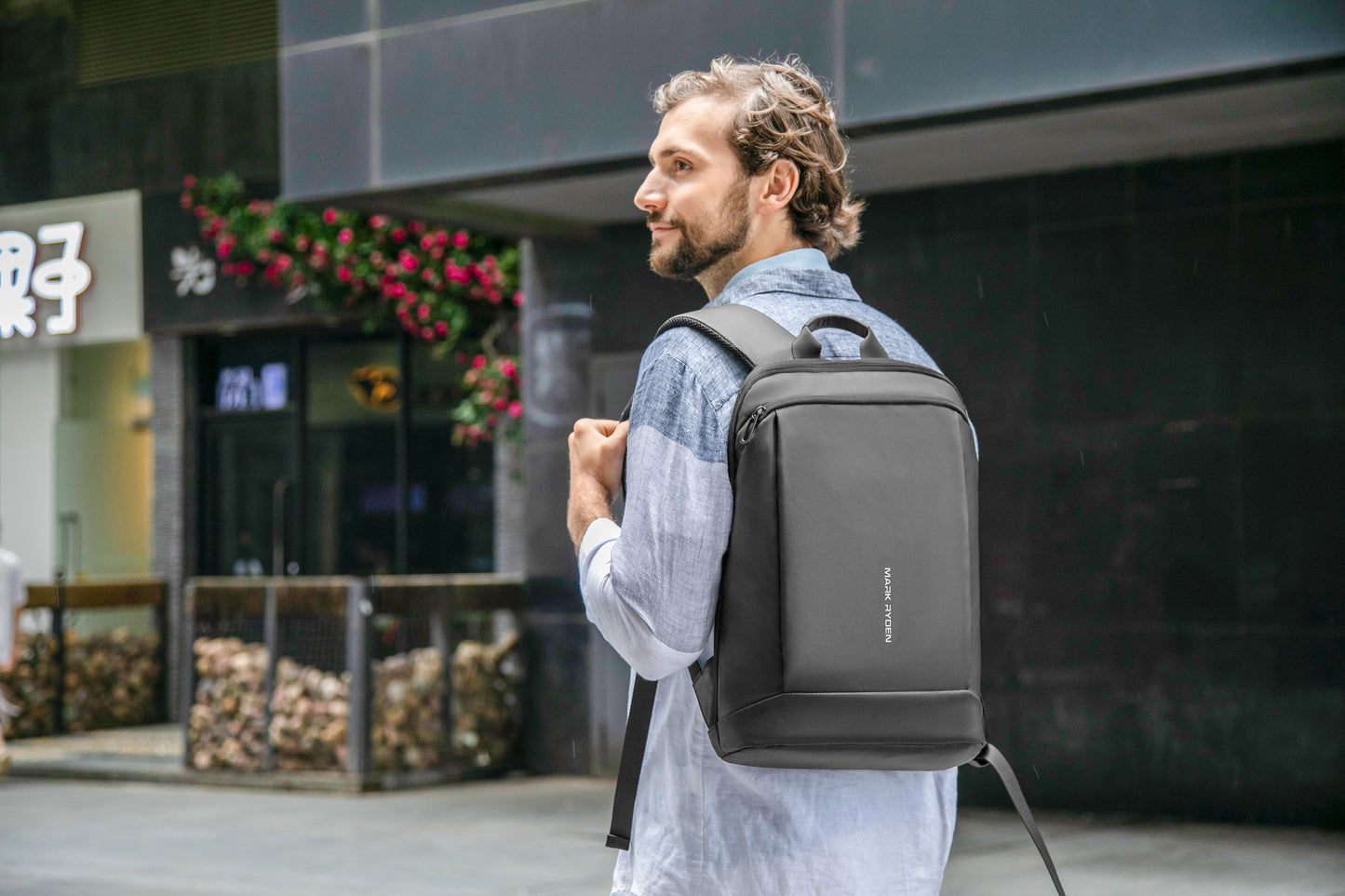 Mark Ryden Ultra-thin Daily Back Pack Smart Bags for Men Mochila School Bags Customized logo Laptop Bag Men