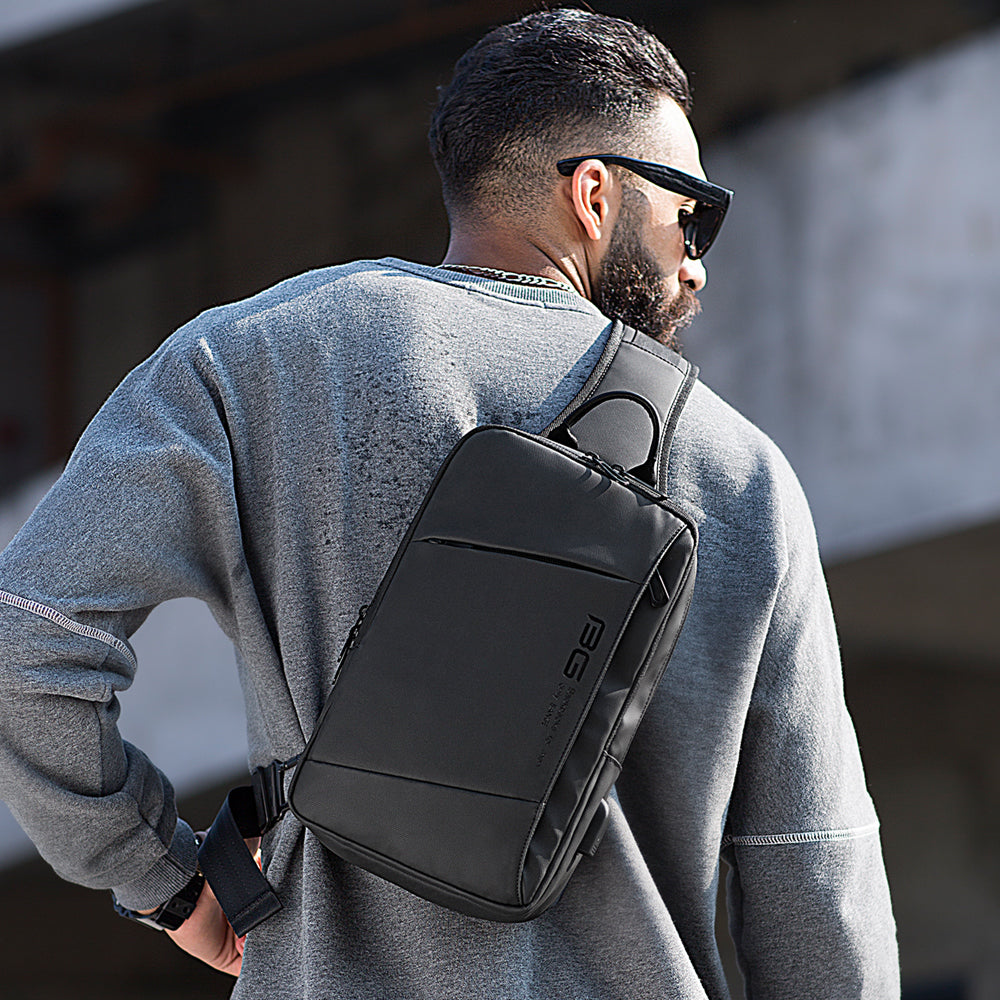 Factory Bange new waterproof oxford wholesale anti theft custom korean crossbody sling bag men sling bag