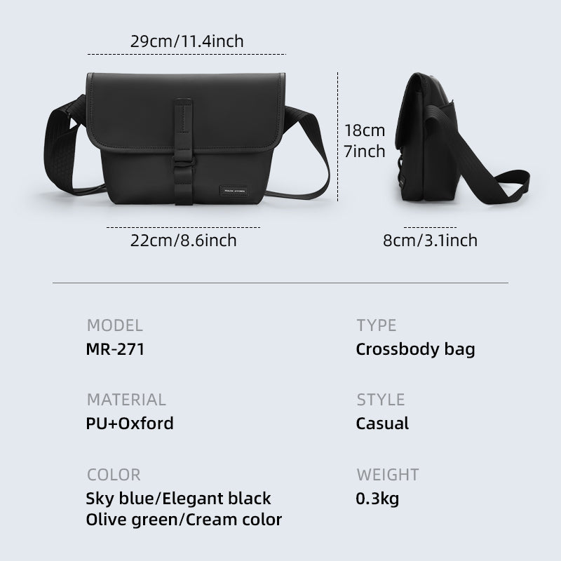 Mark Ryden Factory Hot Sale Men's Crossbody Bag Wholesale Multifunctional Outdoor Sports Cycling Shoulder Bag Chest