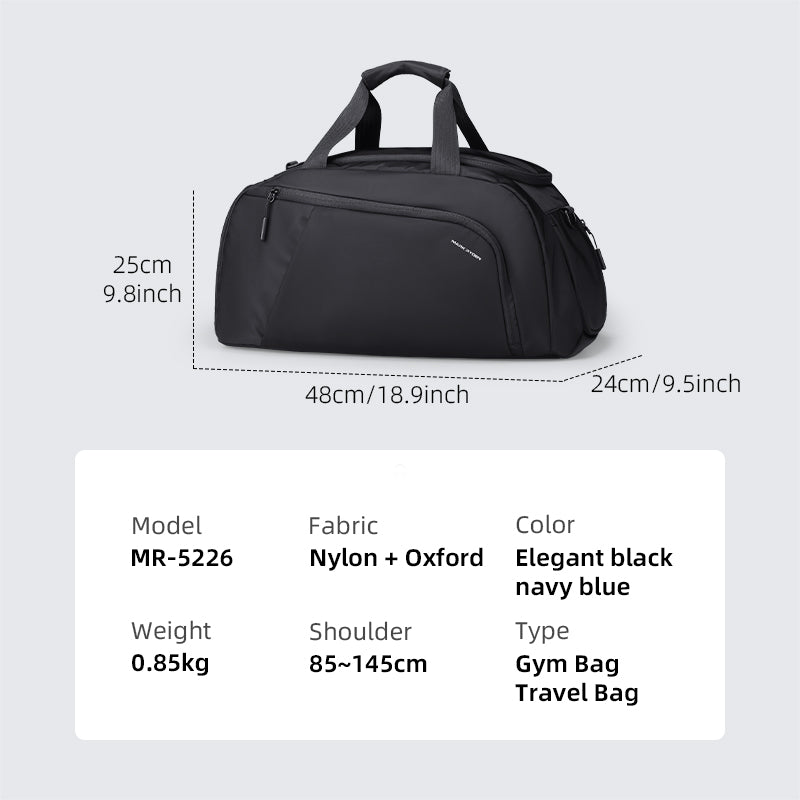 Mark Ryden Factory Hot Sale Men's Handbags Luggage Bags Travel Bags Sports Gym Bags Travel with Shoe Storage