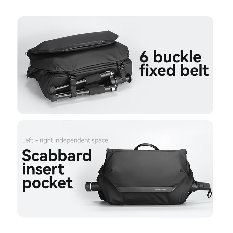 Mark Ryden Oversized Capacity Crossbody Bag Men's Shoulder Bag 12.9 Inch Computer Bag