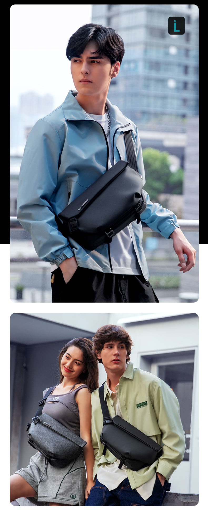 Mark Ryden Factory Wholesale Customised Crossbody Bag Men's Large Capacity Shoulder Tide Sports Small Backpack Bag