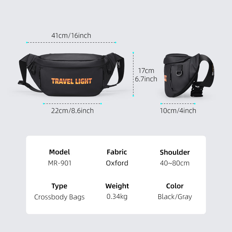 Mark Ryden Factory Hot New Shoulder Satchel Sports Fanny Pack Men's logo Customization Sling Bag