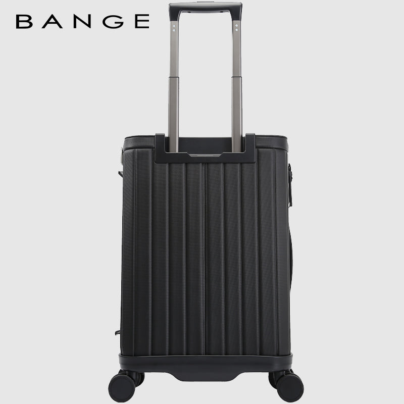 Bange Unisex 360 Degree Silent Glide Wheels TSA Lock Premium 20inch Carry on Multifunction Travel Luggage