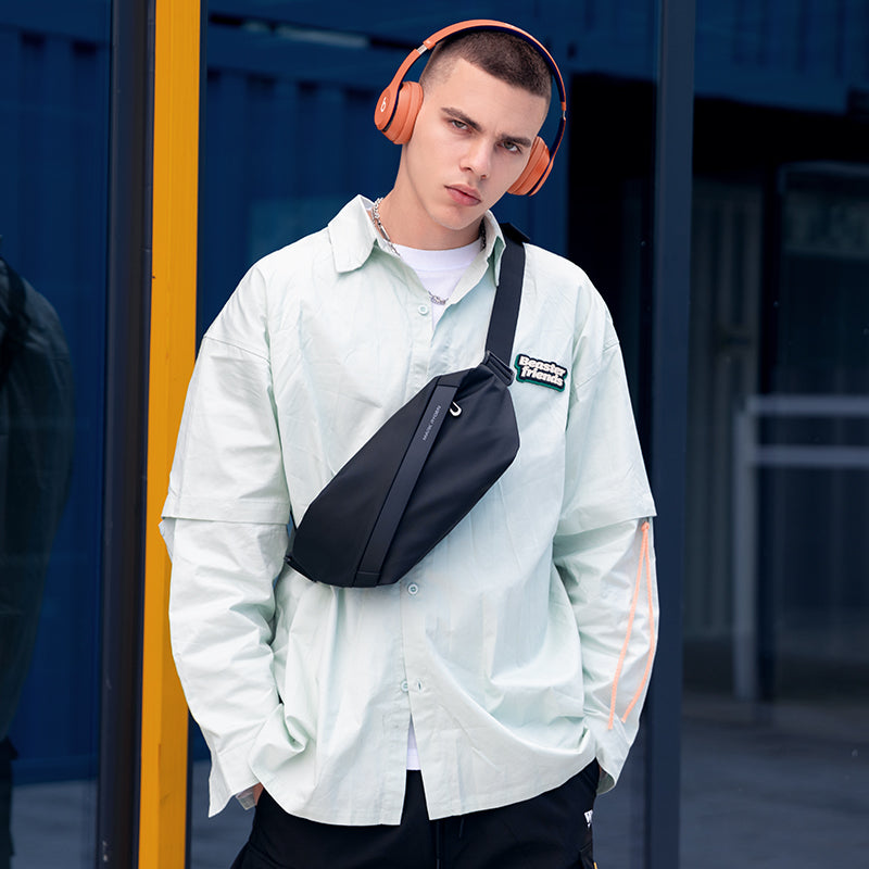 Mark Ryden Factory Customised Wholesale Crossbody Bag Men's Sling Backpack Sports Cycling Chest Bag