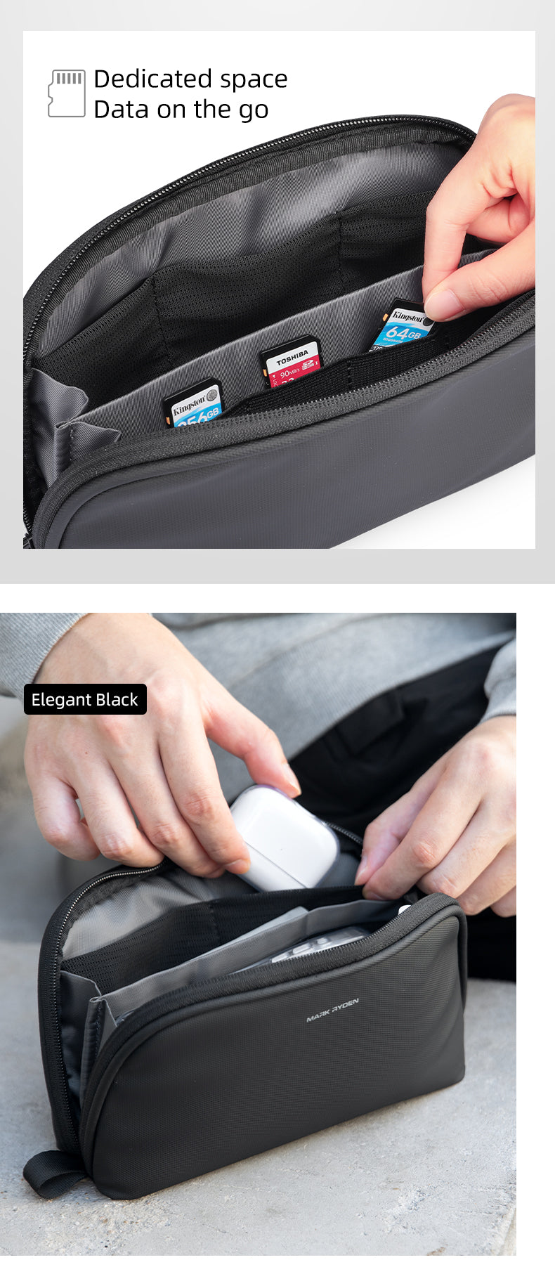 Mark Ryden Best Seller Toiletries Bag Men's Large Capacity Scrub Bag Fitness Travel Portable Waterproof Storage Bag