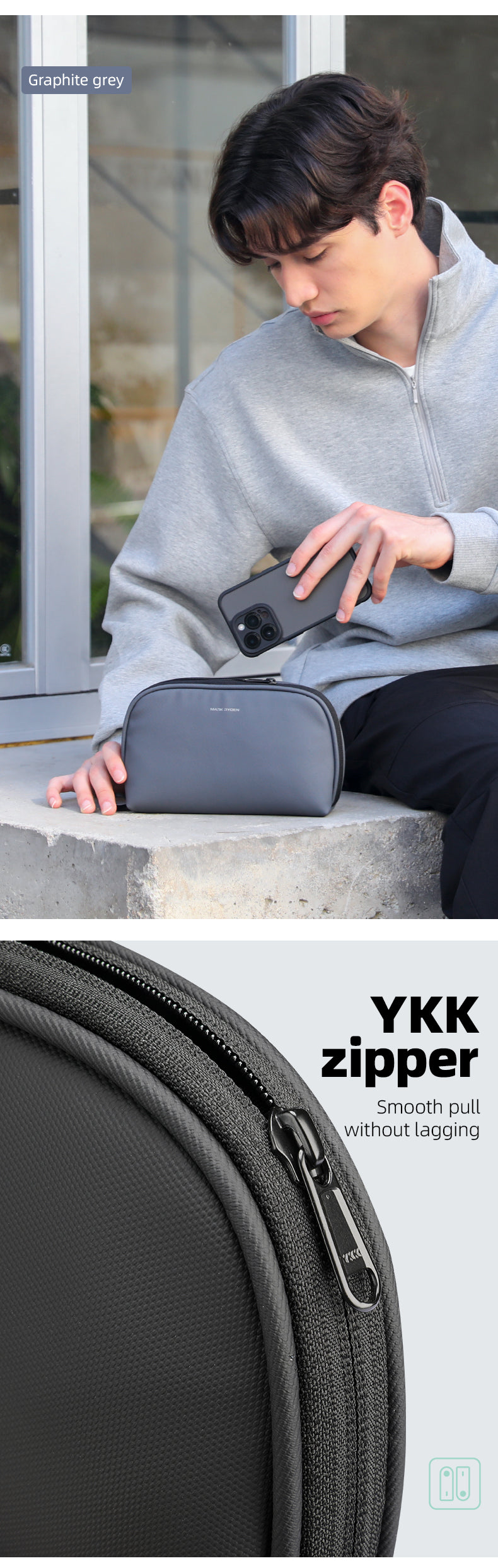 Mark Ryden Best Seller Toiletries Bag Men's Large Capacity Scrub Bag Fitness Travel Portable Waterproof Storage Bag