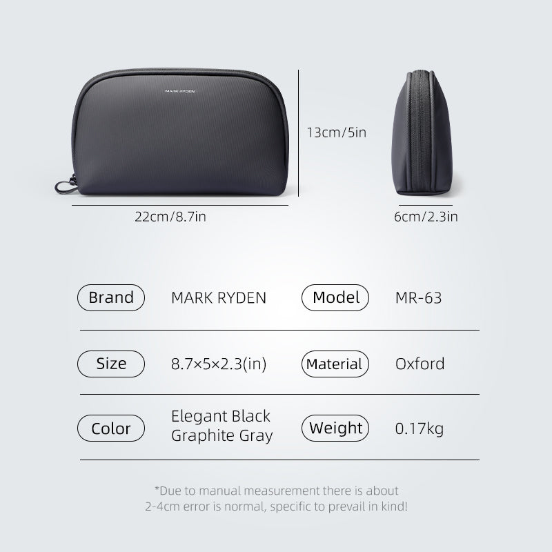 Mark Ryden Best Seller Toiletries Bag Men's Large Capacity Scrub Bag Fitness Travel Portable Waterproof Storage Bag