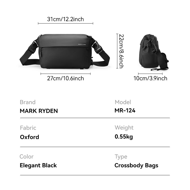 Mark Ryden Factory Wholesale Customised Men's Crossbody Bags Sport Riding Backpack Multifunctional Shoulder Bags
