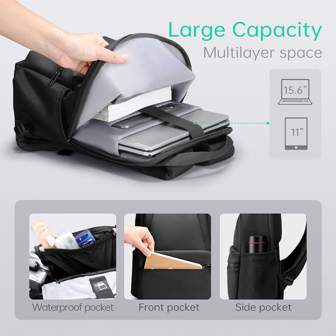 Mark Ryden Newest Designer Stylish Men Laptop Backpack School Hiking Bag with USB Charging Port