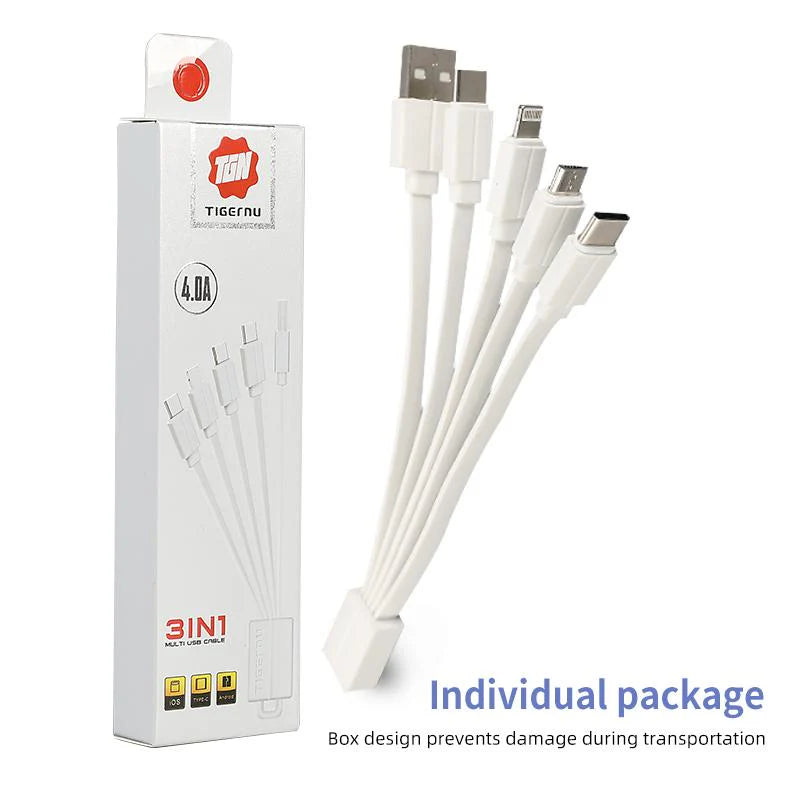 Tigernu Lightning Type C Micro USB Charging Cable