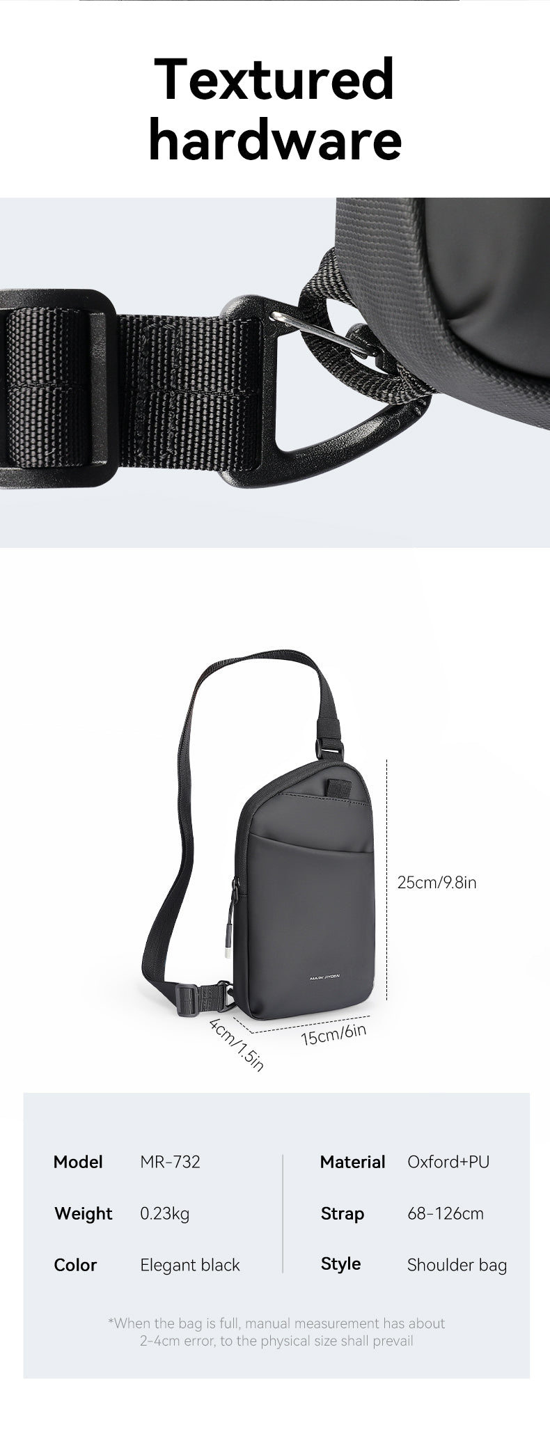 Mark Ryden Factory Wholesale New Customized Shoulder Bag Men's Chest Crossbody Bags Sports Riding Small Backpacks
