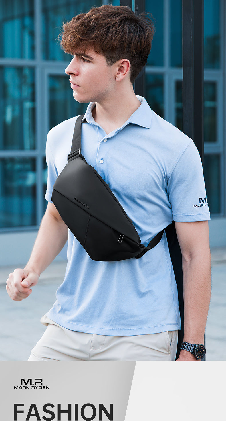 Mark Ryden Factory Customised Wholesale Crossbody Bag Men's Sling Backpack Sports Cycling Chest Bag