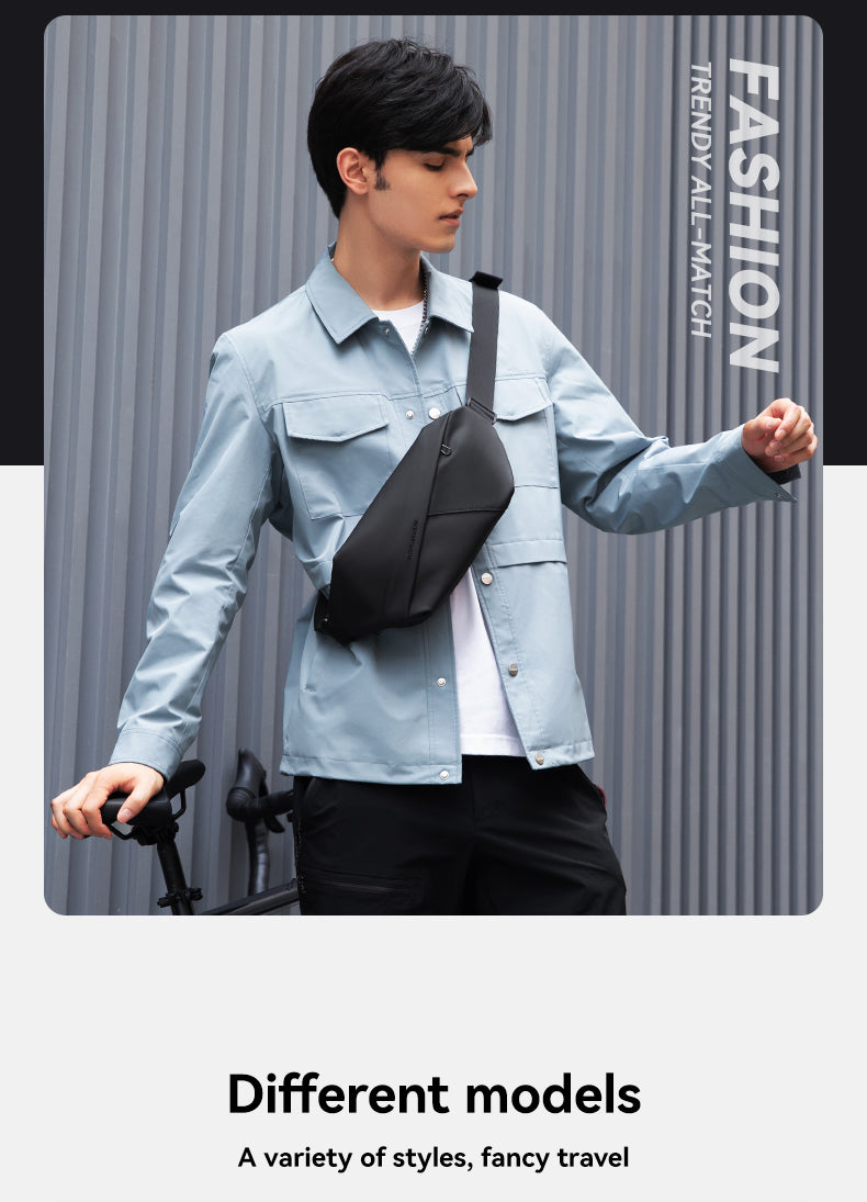 Mark Ryden Factory Customised Wholesale Crossbody Bag Men's Sling Backpack Sports Cycling Chest Bag
