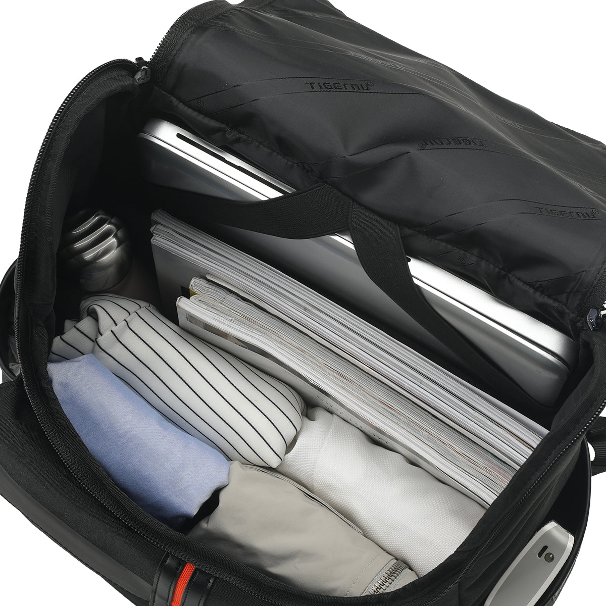 Tigernu 15.6 inch roll top bagpack man multifunctional travel bag for college boys