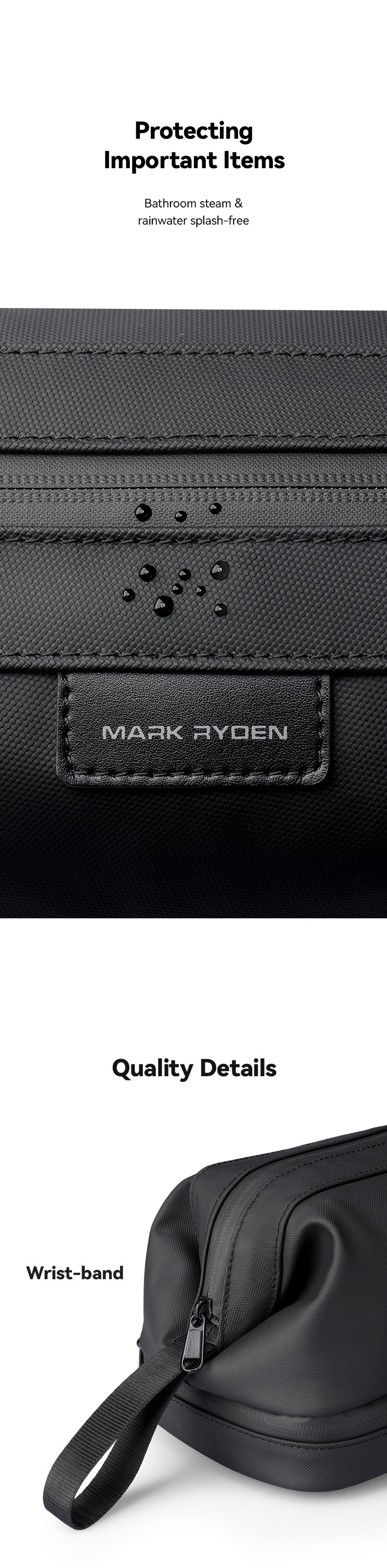 Mark Ryden Factory Hot Sale Scrub Bag Large Capacity Clutch Bag Fitness Travel Portable Waterproof Storage Bag